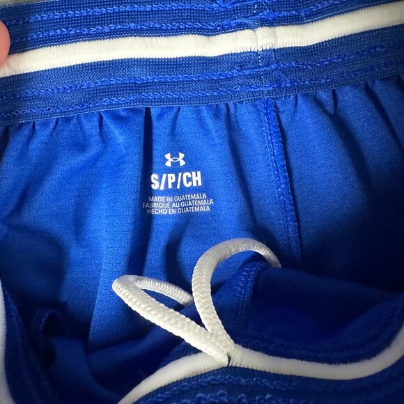 Under Armour Mens Small Blue White Perimeter Shorts 9.5 Inch Inseam NWT - Picture 6 of 10